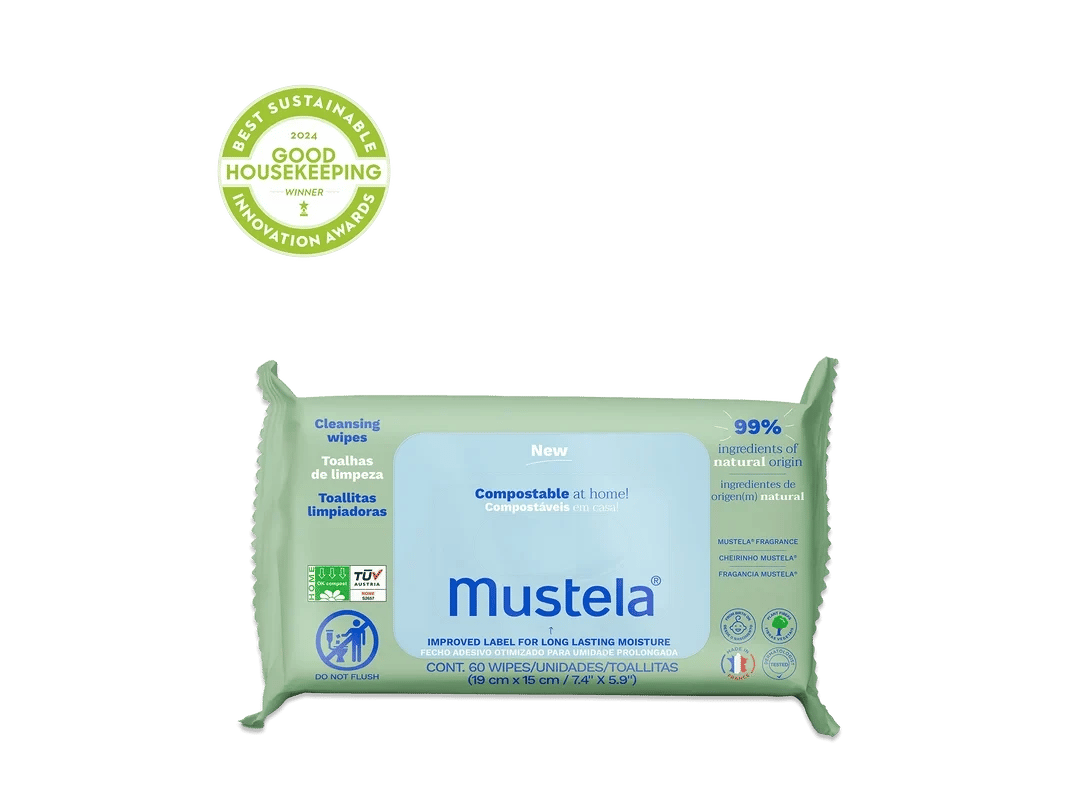 Mustela - Cleansing Wipes me fibra me origjinë bimore