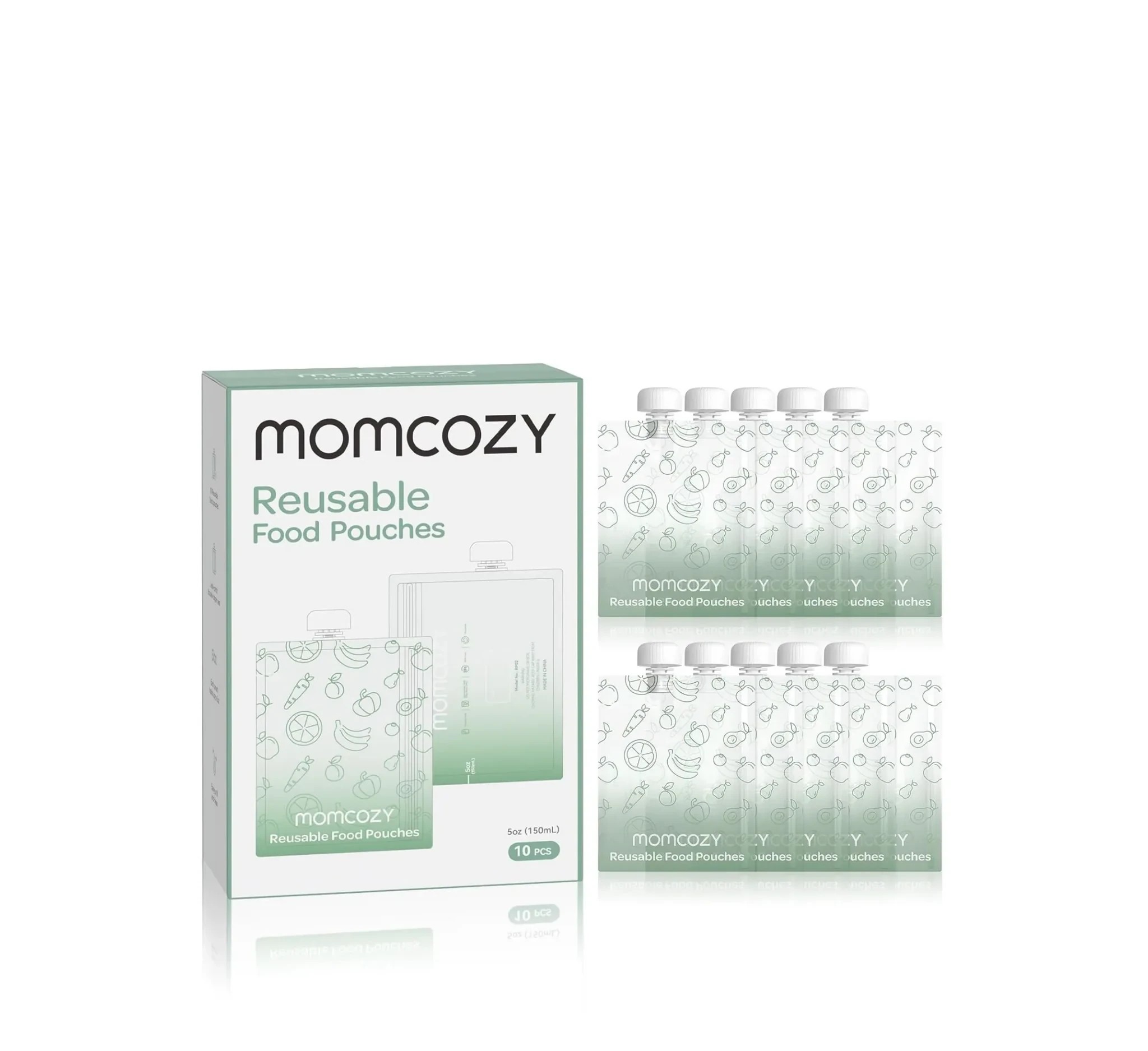 Momcozy Reable Baby Food Pouches 100ML- 10PCS
