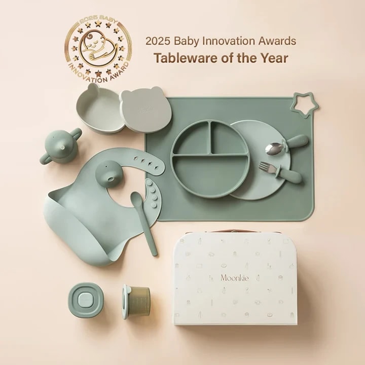 Moonkie - First Bites Gift Set (Sage/Mint)